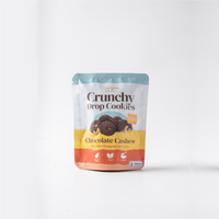 Chocolate Cashew Crunchy Drop Cookies