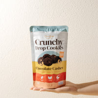 Chocolate Cashew Crunchy Drop Cookies