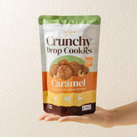 Caramel Crunchy Drop Cookies